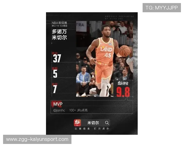 米切尔突分后一脚补篮，骑士把比分拉开